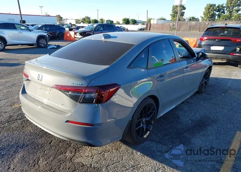 2025 Honda Civic Hybrid Sport/Sport Touring from USA, damaged, VIN 2HGFE4F8XSH307496